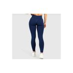 BK Lacivert yüksek bel scrunch push up sporcu taytı