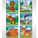 BK Model 5 Toys Çocuklar İçin Eğitici-Öğretici Ahşap 4 Parça Yapboz 6X Puzzle