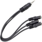BK Teknoloji 5+1 Ses Sistemi Bağlantı Kablosu 3.5mm 1 Giriş 3 Çıkış Çoklayıcı