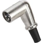 BK Teknoloji 90 Derece 3 Pin Xlr Erkek Lehim Tipi Ses Mikrofon Hoparlör Konnektörü