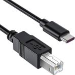 BK Teknoloji Type-C To USB-B Yazıcı-Midi Kablosu 3 Metre Yüksek Hızlı Dayanıklı Tasarım