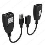 BK Teknoloji USB Extender - Cat5 / CAT5E / Cat6 Kablosu Üzerinden USB 2.0 - RJ45 Lan Uzatma Adaptörü