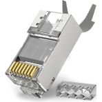 BK Teknoloji Yüksek Performanslı Altın Kaplama RJ45 8P8C Cat7 Konnektör-2 Adet
