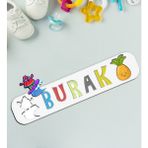 BK Toys Çocuklara Özel İsimli Ahşap Eğitici 10 Puzzle