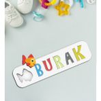 BK Toys Çocuklara Özel İsimli Figürlü Ahşap Eğitici Yapboz 24 Puzzle