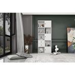 BKConcep tKTP-1044-Ç 3 Kapaklı Çekmeceli Raflı 65 cm Beyaz Kitaplık