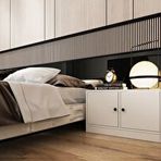 BKConcept KMD-1006-Ç Beyaz 65 cm Dolaplı Komodin