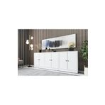 BKConcept KNS-1078-Ç Beyaz 195 cm Dolaplı Konsol