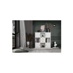 BKConcept KTP-1053-Ç 4 Kapaklı Çekmeceli Raflı 65 cm Beyaz Kitaplık