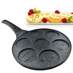 BKM Emoji 28 cm Döküm Granit Pankek Tava