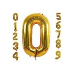 Bkmc 0 Yaş Rakam Folyo Balon Altın Renk 76 Cm 16 Inç -dogum Günü -parti-kutlama 0 bmcNM20