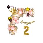 Bkmc 2 Yaş Lüks Doğum Günü Balon Seti Gold Pembe Doğum Günü Parti Süsü bmcNM477