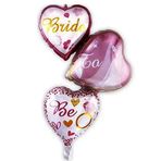 Bkmc 3 LÜ KALP BRİDE TO BE FOLYO BALON rose bmcNM101