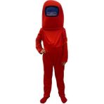 Bkmc Among Us Cosplay Uzaylı Astronot Kostümü Kırmızı - 6 - 7 Yaş