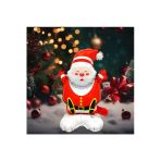 Bkmc Ayaklı Küçük Oturan Noel Baba Folyo Balon Yılbaşı Folyo Balonu Süsü