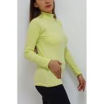 Bkmc Balıkçı Yaka Bluz Açık Yeşil