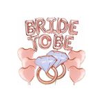 Bkmc Bekarlığa Veda Partisi parti seti Bride To Be Balon Set ROSE GOLD bmcNM1109