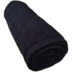 Bkmc Boya Tutmayan Mikrofiber El Yüz Spor Kuaför Havlusu 50X90 - Siyah - 50 x 90 cm