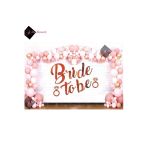 Bkmc Bride To Be Bekarlığa Veda Partisi Balon Süsleme Rose Gold + 1 Bride 10 Team Bride Geçici Dövme