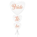 Bkmc Bride To Be Dikine 3'LÜ Kalp beyaz bmcNM102