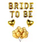 Bkmc Bride To Be Folyo Balon Seti - Bekarlığa Veda Bride Partisi Balon Süsleme Gold Büyük