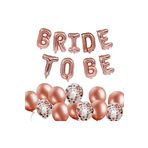 Bkmc Bride To Be Rose Gold Konfetili Folyo Balon Set bmcNM445