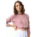 Bkmc Crop Bluz Bordo