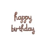 Bkmc EL YAZILI HAPPY BİRTHDAY ROSEGOLD Folyo Balon