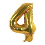 Bkmc Folyo Balon 4 YAŞ Helyum Balon 36 Cm Gold Renk 4 bmcNM213