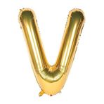 Bkmc Folyo Balon V Harfi Helyum Balon 36 Cm Gold Renk V bmcNM210