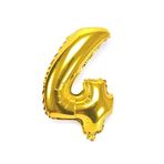 Bkmc Folyo Rakam Balon ''4'' Rakamı Gold 40 Inç 100 Cm bmcNM112