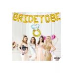Bkmc Gold Bride To Be Partisi Süslemeleri Bekarlığa Veda Partisi Süslemeleri Yüzük Folyo Kuşaklı