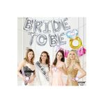 Bkmc Gümüş Bride To Be Partisi Süslemeleri Bekarlığa Veda Partisi Süslemeleri Yüzük Folyo Kuşaklı gümüş bmcNM261