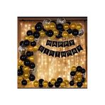 Bkmc Happy Bırthday Banner Ve Doğum Günü Balon Ve Balon Zincir Set bmcNM353