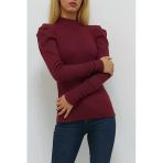 Bkmc Kolu Pileli Bluz Mürdüm ( (M-Fashion))