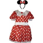 Bkmc Minnie Mouse Kostümü - Kırmızı - 6 - 7 Yaş