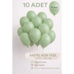 Bkmc Party 10 Adet Latex Balon 10 Inç Parti Balonu Doğum Günü Süsleme Balonu - Küf Yeşili