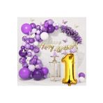 Bkmc Pullu 74 cm Yaş folyolu Mor Balon Zinciri bmcNM953
