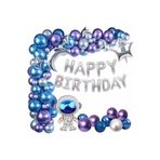 Bkmc Uzay Temalı Doğum Günü Parti Süsü Lüks Balon Set bmcNM407
