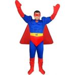 Bkmc Yetişkin Superman Kostümü Kaslı - Mavi 40 - XL