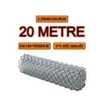Bkn Tel Örgü 2.2Mm Kalınlık - 5*5 Göz - (1.5M*20M) Helezon Tel Örgü Bahçe Teli Çit Teli Galvanizli Tel Örgü