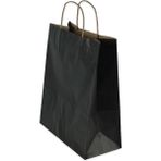 Bkr Kraft Kağıt Çanta Siyah 25X12X31 cm 25 Adet