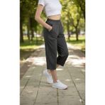 Bky Kadın Füme Yüksek Bel Kapri - 3XL