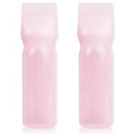 BLAAROOM Kök Tarak Aplikatör Şişesi 6oz, 2'li Paket Saç Yağı Aplikatör Şişesi, Saç Boyası Şişesi Aplikatör Aletleri Saç Yağı Dağıtıcılı Saç Derisi Yağı Saç Yağlama Aplikatörü için Kök Tarak Fırçası -