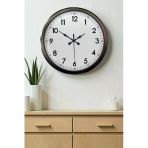 Black 52 Cm Metal Ve Duvar Saati