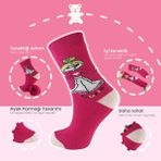 Black Arden Socks 2 Çift Cutte Desenli 11-12 Yaş Erkek Patik Çorap - 11 - 12 Yaş - Karışık