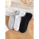 Black Arden Socks Bilek Destekli Basic Patik Çorap 7 Çift - 40 - 44 - Gri - Beyaz - Siyah
