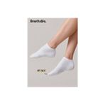 Black Arden Socks Black Arden Düz Desenli Kadın Patik Çorap Pamuk Elastan 5'li Set Rahat Kullanım - Beyaz - 36 - 40