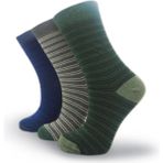 Black Arden Socks Mavi Yeşil Tonlarda Kadın Soket Çorap 3 Çift - 36 - 40 - Çok Renkli