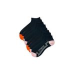 Black Arden Socks Turuncu ve Pembe Topuk Detay Patik Çorap 36-40 - 36 - 40 - Siyah